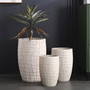 Big Size Tall Fiber Clay Flower Pots for Indoor and Outdoor