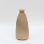 Conic Rustic Tall Ceramic Vase with Sand Glaze Finish for Home Decoration