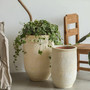 Decorative Terracotta Planters for Home and Garden Use - Large White Ceramic Plant Pot