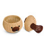 Dog Shaped Wicker Baskets | Cute Puppy Head Wicker Rattan Basket for Home Decor