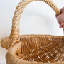 Eco-friendly Heart Shaped Wicker Basket | Perfect for Farmhouse Decor