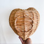 Eco-friendly Heart Shaped Wicker Basket | Perfect for Farmhouse Decor