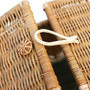 Handwoven Watermelon Wicker Basket for Picnic and Home Decor