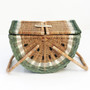 Handwoven Watermelon Wicker Basket for Picnic and Home Decor