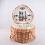 Heart Shaped Wicker Basket for Fruit Storage, Picnic and Garden Use