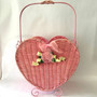 High-Quality Rattan Heart Shaped Wicker Basket for Valentine's Day