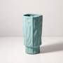 Morandi Style Modern Ceramic Vase in Mint Green for Home Decor