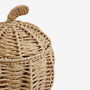 Natural Handmade Pumpkin Storage Basket | Halloween Wicker Basket for Gifts