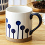 Nordic Style Blue and White Ceramic Coffee Mug