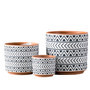 Nordic Style Ceramic Pots with Creative Antique Design | Farmhouse Plant Pot for Home Decor