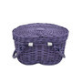 Purple Wicker Basket with Heart Shaped for Valentines Day