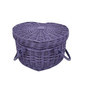 Purple Wicker Basket with Heart Shaped for Valentines Day