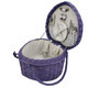 Purple Wicker Basket with Heart Shaped for Valentines Day