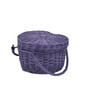 Purple Wicker Basket with Heart Shaped for Valentines Day