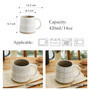 Rustic Vintage White Ceramic Coffee Mug 14oz