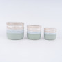 Simple Nordic Green Ceramic Plant Pot for Home Decor