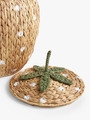 Strawberry Wicker Baskets With Water Hyacinth for Home Decor