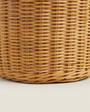 Tall Wicker Basket with Side Handles For Farmhouse and Vintage Style