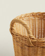 Tall Wicker Basket with Side Handles For Farmhouse and Vintage Style