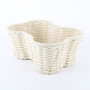 White Cotton Rope Dog Bone Wicker Baskets for Pet Storage