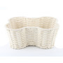 White Cotton Rope Dog Bone Wicker Baskets for Pet Storage