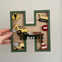 Construction Themed Boys' Wooden Sign- Personalized Nursery Name Art For Bedroom