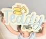 Custom Construction Nursery Wood Sign For Boys – Personalized Digger Room DéCor