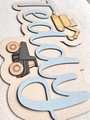 Custom Construction Nursery Wood Sign For Boys – Personalized Digger Room DéCor