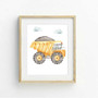 Watercolor Construction Canvas Set For Boys' Bedroom Decor - Nursery Wall Art