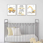 Watercolor Construction Canvas Set For Boys' Bedroom Decor - Nursery Wall Art