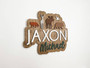 Woodland wildlife 3D wood name sign, personalized for baby’s room with layered wood and forest accents; baby shower gift