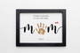 Mother's Day mom handprint canvas with 'Mommy to the world' quote, personalized with child’s name and date, nursery keepsake Mother's Day mom handprint canvas with 'Mommy to the world' quote, personalized with child’s name and date, nursery keepsake