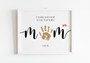 Nursery keepsake handprint canvas for mom with 'Mommy to the world' saying, custom child name and date, Mother’s Day gift Nursery keepsake handprint canvas for mom with 'Mommy to the world' saying, custom child name and date, Mother’s Day gift