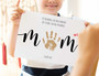 Mother's Day handprint canvas for mom featuring 'Mommy to the world' quote, customized with child name, nursery wall art gift Mother's Day handprint canvas for mom featuring 'Mommy to the world' quote, customized with child name, nursery wall art gift