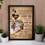 Heartfelt photo canvas for first Mother’s Day, custom baby photo, names and date, portrait layout, from baby and husband