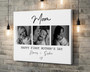 First Mother's Day canvas wall art photo collage, custom photo print for new mom, thoughtful keepsake for bedroom or nursery