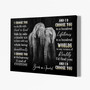 Personalized Elephant Couple Canvas - Heartfelt Anniversary Gift