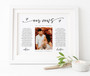 Custom Wedding Vow Canvas For Groom - Personalized Photo Keepsake Gift From Bride On Wedding Day