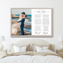 Thoughtful Personalized Wedding Vow Canvas For Bedroom DéCor