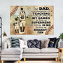 Custom Baseball Canvas - Father's Day Tribute for Dad & Son Custom Baseball Canvas - Father's Day Tribute for Dad & Son