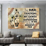 Custom Baseball Canvas - Father's Day Tribute for Dad & Son Custom Baseball Canvas - Father's Day Tribute for Dad & Son