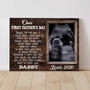 Custom Ultrasound Canvas - A Heartfelt Gift for Expecting Dads