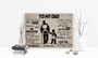 Dad hero personalized canvas wall art, touching father and son artwork with custom names and date, perfect Father's Day gift