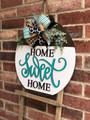 Charming Home Sweet Home Wooden Door Hanger For Outdoor Porch Decor