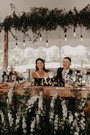 Personalized Mr & Mrs Wooden Sign - Wedding Table Decor For Reception & Sweetheart Table