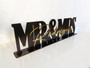 Personalized Mr & Mrs Wooden Sign - Wedding Table Decor For Reception & Sweetheart Table