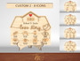 Custom Wood Sign For Couples - Relationship Milestones Decor With Icons For Home