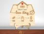 Custom Wood Sign For Couples - Relationship Milestones Decor With Icons For Home