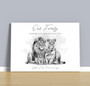 Custom Lion Family Canvas Art - Perfect For Home Decor & Unique Gift For Families