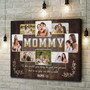 Personalized Mommy Photo Collage Canvas Wall Art For Mother's Day - Thoughtful Gift From Kids